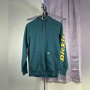 Dickies Green Hoodie with Yellow Logo